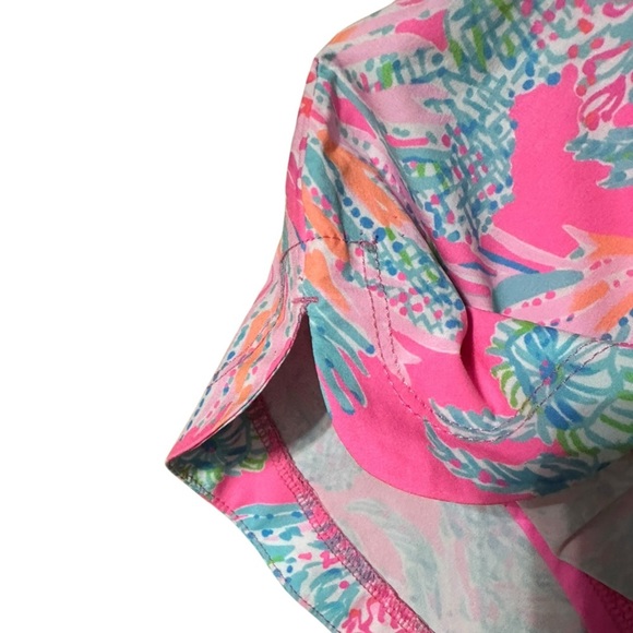 HTF Lilly Pulitzer Prosecco Pink Seaing Things Luxletic Run Around Skort - Picture 8 of 10